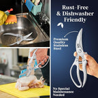 Heavy Duty Poultry Shears – Professional Stainless Steel Kitchen Scissors - Image 7