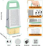 Urbanstrive Cheese Grater With Container, Professional Cheese Grater with Handle - Image 2