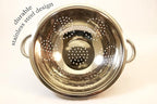 EXCELSTEEL Heavy Duty Stainless Steel Colander 5 Qt | Easy Grip Handles | - Image 2