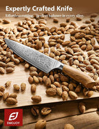 Damascus Chef Knife in Japanese Steel, 67-Layers Damascus Kitchen Knife - Image 6