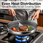 Non Stick Frying Pans with lid, 10 inch Hybrid Frying Pans Nonstick, non stick - Image 5
