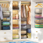4-Tier Stackable Closet Organizers and Storage Basket - Image 2