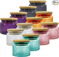 4 oz Colored Mini Glass Jars by LINGSHINE