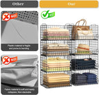 4-Tier Stackable Closet Organizers and Storage Basket - Image 5