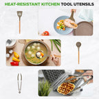 Nutrichef 22-Piece Marble Non-Stick Cookware and Bakeware Set - Image 5