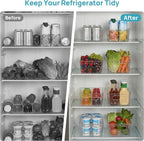 Vtopmart 4pcs Clear Organizers and Storage Bins, Plastic Storage Containers - Image 5
