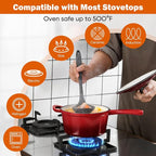 Homikit Small Sauce Pan with Lid, 2QT Enameled Cast Iron Saucepan, Enamel Cast - Image 3
