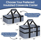 Insulated Casserole Carrier, Portable Casserole Carrier - Image 3