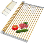 Golden Expandable Roll-UP Dish Drying Rack-Large 304 Stainless Steel Dish by HAYAWEY