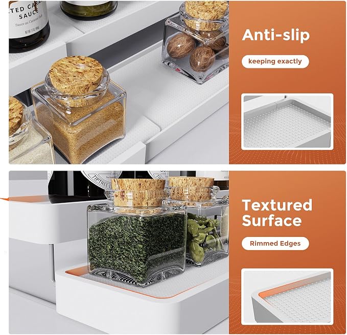 2 Pack Expandable Spice Rack Organizer - Image 6