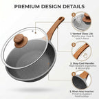 YASHE 11 Inch Nonstick Saute Pan - Image 6
