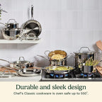 Cuisinart 4-Piece Cookware Set, 12 Quarts, Chef's Classic Stainless Steel - Image 5