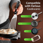 MIU Fish Spatula Stainless Steel, Polished Metal, Corrosion Resistant, Kitchen - Image 5