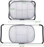 Tiawudi 6-Quart Large Over The Sink Colander, Heavy Duty 40% Thicker 18/8 - Image 2