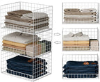 Yociyoga Closet Organizers and Storage Basket- 3-Tier Stackable Storage Bins by FollowWithYociyogaTogether