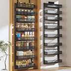 Pantry Door Organizers and Storage, 8-Tier Large Metal Heavy-Duty Frame Over by DAOTENGQL