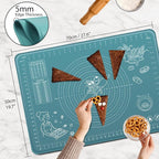 Silicone Pastry Mat 28" x 20" Extra Thick Non Stick Baking Mat - Image 3