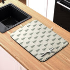 Christmas Tree Dish Drying Mat Winter Xmas Holiday Drying Mats Microfiber - Image 6