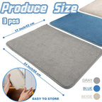 3 Pack XXL Dish Drying Mats, 24×17" Absorbent Microfiber Dishes Drainer Mats - Image 4