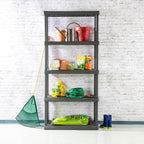 Sterilite 4-Pack 5 Shelf Unit, Heavy-Duty Shelving Storage Rack - Image 6