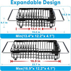 Expandable Stainless Steel Dish Drying Rack Over The Sink - Image 2
