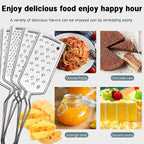 4 PCS Cheese Grater, Stainless Steel Cheese Shredder, Lemon Vegetable Slicer - Image 5