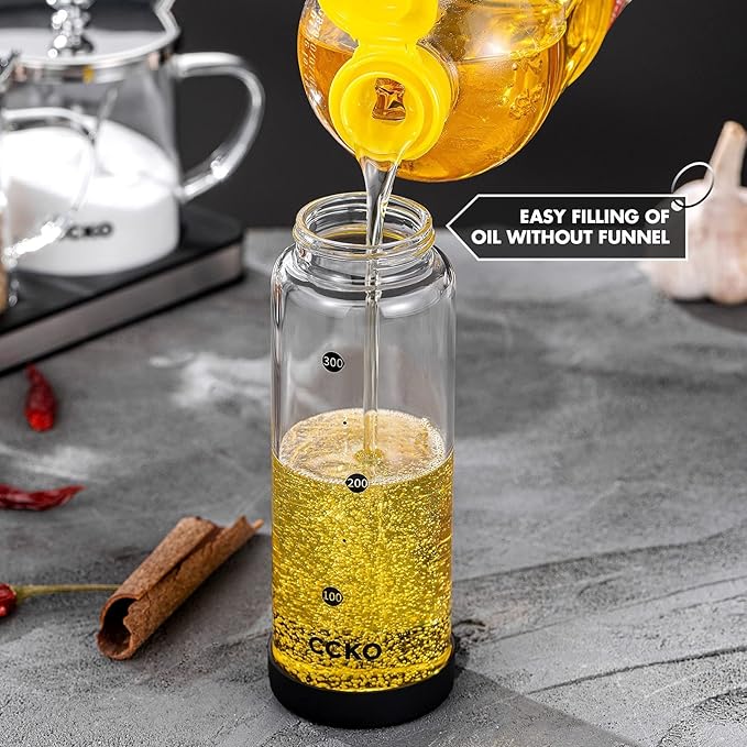 Glass Olive Oil Dispenser Bottle Shatterproof and Leakproof - Image 6