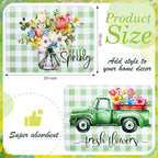 SiliFine 2 Pcs Dish Drying Mat for Kitchen, Spring Floral Absorbent Microfiber - Image 2