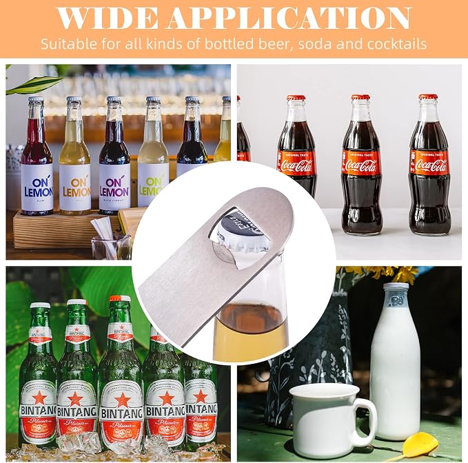 24 Pack Flat Beer Bottle Opener 7 inch Heavy Duty Stainless Steel Flat Bottle - Image 7