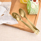 4Pcs Gold Tea Bag Squeezer, Stainless Steel Clip On Strainer, Tea Spoon Tongs - Image 5