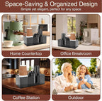 Acrylic Coffee Cup Holder for Countertop Breakroom, 3 Slots Acrylic Coffee Bar - Image 7