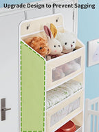 JARLINK 2 Pack Over The Door Organizer Storage, 5 Shelf Hanging Door Organizer - Image 3