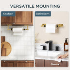 FORIOUS Paper Towel Holder Under Cabinet, One Hand Operable - Image 8