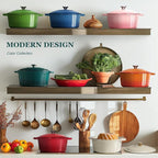 Overmont Enameled Cast Iron Dutch Oven - Image 3
