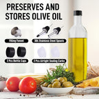Zulay Olive Oil Dispenser For Kitchen, Glass Oil Container - Image 6
