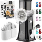 Zulay Kitchen Rotary Cheese Grater 5 Blade Cheese Shredder by ZulayKitchen