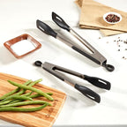 Cuisinart 12" Squared Head Silicone Tongs - Image 3