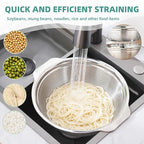 Stainless Steel Colander for Kitchen 2-Quart, Strainer Microporous - Image 4