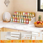 RCHYFEED Spice Rack Organizer for Cabinet, Expandable 3 Tiered Spice Rack - Image 4