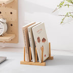 HBlife Bamboo Dish Plate Bowl Cup Book Pot Lid Cutting Board Drying Rack Stand - Image 5