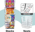 Sorbus Stackable Storage Bins Open Front, Pantry Bins - Image 5