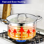 LIANYU Stainless Steel Stock Pot, 8 QT Large Soup Pot - Image 8