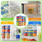 BiuLeon 12 Pack- 34/24/17oz Freezer Storage Containers, Plastic Food Storage - Image 4