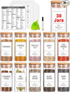 Churboro 30 Pcs Spice Jars by Churboro