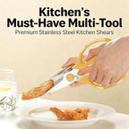 Kitchen Shears Scissors Food Scissors, 8-in-1 Multifunction Japanese Stainless - Image 4