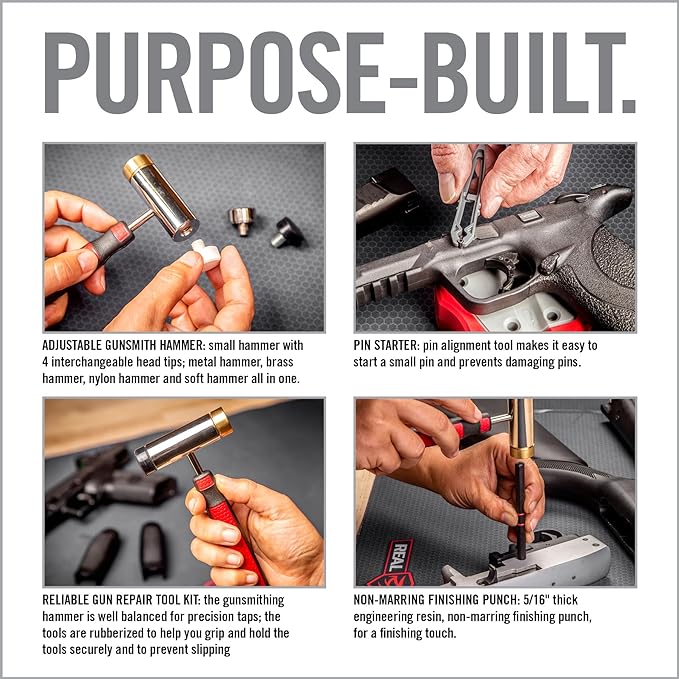 Real Avid Roll Pin Punch Set & Hammer + Non-Slip Magnetic Bench Block | 10 - Image 5