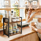 Giikin Kitchen Countertop Organizer, 2 Tier Spice Rack Organizer - Image 3