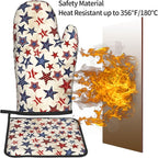 Patriotic Stars Oven Mitts - Image 5