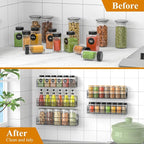 Wall Mounted Spice Rack Organizer, Pantry Door Organizer & Hanging Storage - Image 8