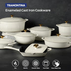 Tramontina Bestow Enameled Cast Iron Oval Dutch Oven Pot - Image 7